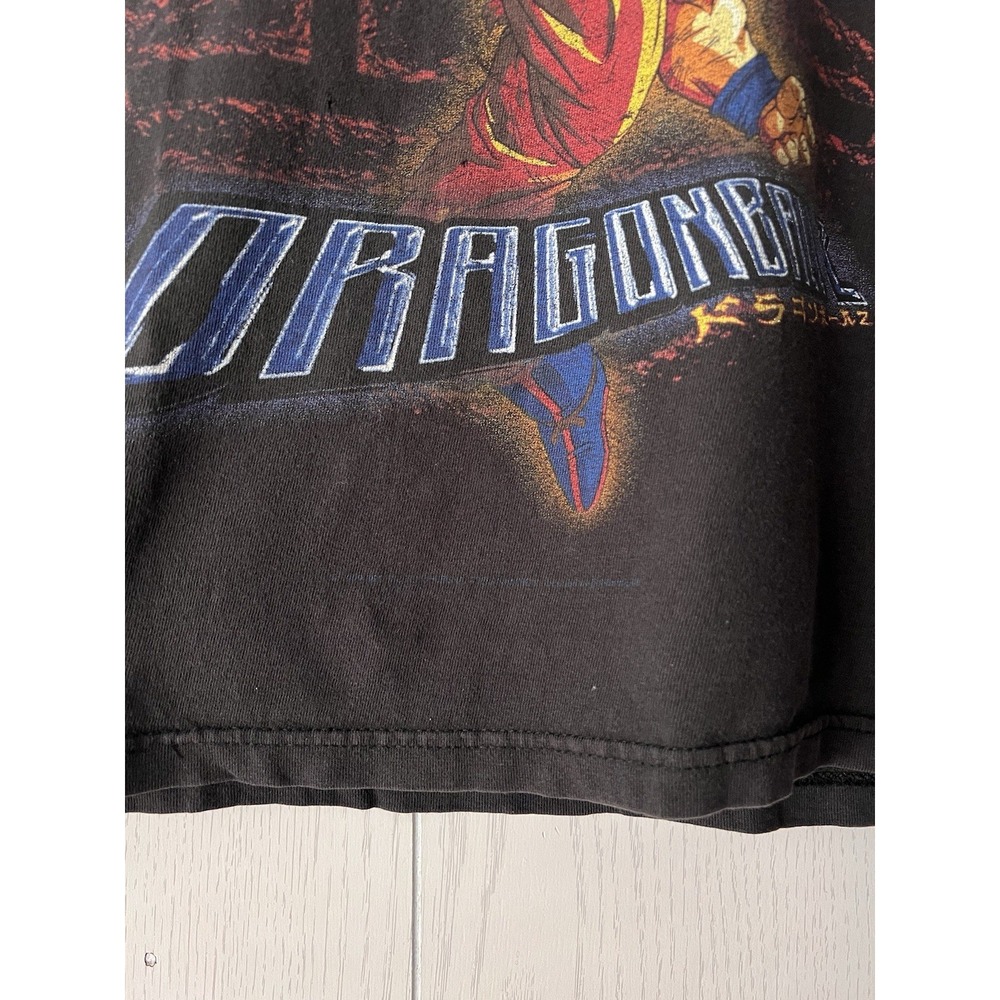 Dragonball Z Super Saiyan Goku Youth Medium USA Vintage Thrashed 2000 T-Shirt - Picture 9 of 12